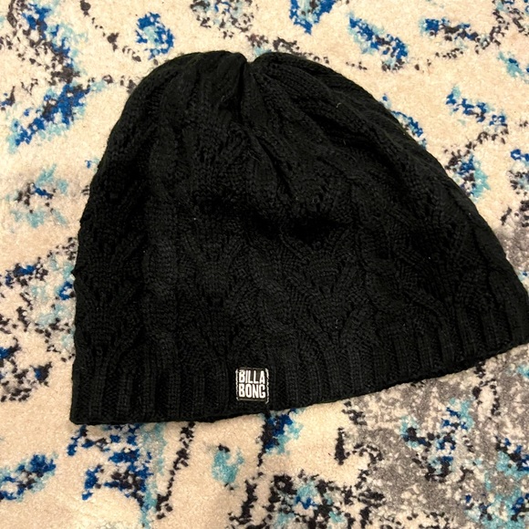 Billabong black weave soft beanie - Picture 1 of 4